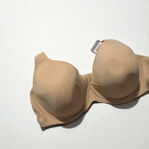 Catherine's‎ Womens 54B Beige Underwire Lightly Lined Full Coverage Bra NWT